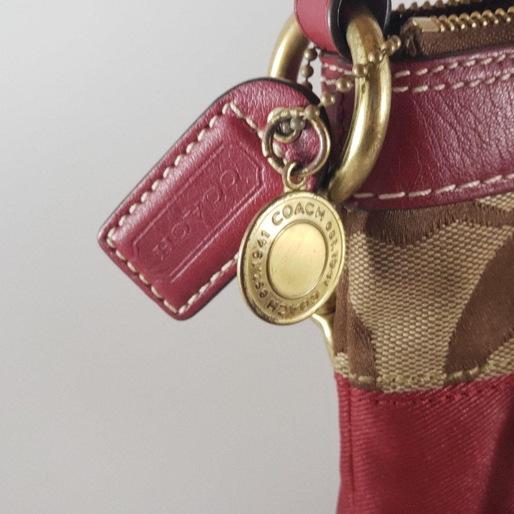 Coach Signature Stripe Demi Shoulder Bag - Picture 3 of 5